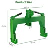 TROPOW 3 Point Quick Hitch,3000 lbs 3-Point Attachments with 2"Receiver Hitch,Adaptor to Category 1 and 2 Tractors,28" Between Lower Arms,15"-18" - 4 of 4
