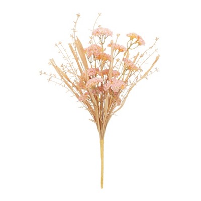 Blush Pink Floral Grass Bush Arrangement Set of 2
