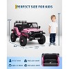 TackView12V Kids Electric Ride-On Truck with Remote Control - Bluetooth Music Player, Lights - 3 of 4