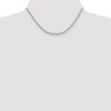 Black Bow Jewelry 2.5mm, 14k White Gold, Diamond Cut Solid Cable Chain Necklace - 2 of 4