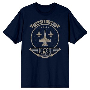 Top Gun Maverick Fighter Town Jets Men's Navy T-shirt - 1 of 1