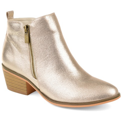 Womens gold clearance booties