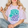 Simply Sage Market Women's The Beach Is My Happy Place Retro Short Sleeve Garment Dyed Tee - 2 of 2