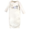 Hudson Baby Infant Boys Cotton Long-Sleeve Gowns 3pk, Royal Safari - 4 of 4