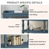 XIYUYEU Vintage Console Table with Storage,Entryway Table with 3-Tier Open Shelves,Sofa Table for Entryway,Hallway,Navy - 4 of 4