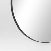 28" Round Infinity Circle Mirror Black - Threshold™: Modern Powder-Coated Metal Frame, Wall Mounted - 4 of 4