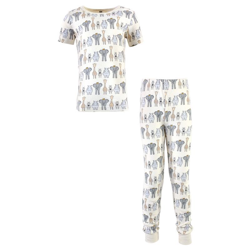 Hudson Baby Infant Boy Cotton Pajama Set, Royal Safari, 1 of 5