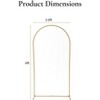 GustoWave Arch Backdrop Stand, Wedding Arch Backdrop Stand with 2 Water Injection Base, Balloon Arch Stand for Birthday, Party, Weeding - 2 of 4