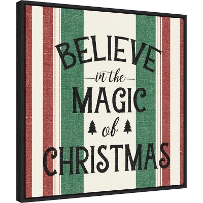 Believe in the Magic of Christmas Framed Canvas Print