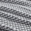 Back Printed Microvelour Plush for All Seasons, Grid Design in 100% Polyester, Lightweight Decorative Layer - 3 of 4