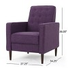 Modern Recliner Armchair, Upholstered Lounge Chair with Button-Tufted Backrest for Living Room or Bedroom – Cuddlewood - 4 of 4
