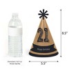 Big Dot of Happiness Finally 21 - 21st Birthday - Cone Happy Birthday Party Hats for Adults - Set of 8 (Standard Size) - 2 of 4