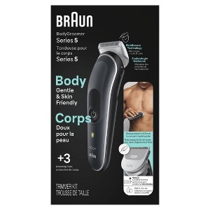 Braun Series 5 5340 Body Groomer for Men, Waterproof & Cordless, SkinSecure Tech, 2 Combs (1–11mm), 100min Runtime for Full-Body Grooming - 1 of 1