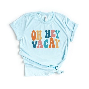 Simply Sage Market Women's Oh Hey Vacay Wavy Short Sleeve Graphic Tee - 1 of 3