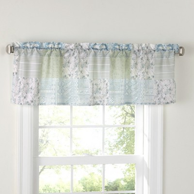 Lakeside Madeleine Patchwork Bathroom and Kitchen Valance - Rustic Window Accent