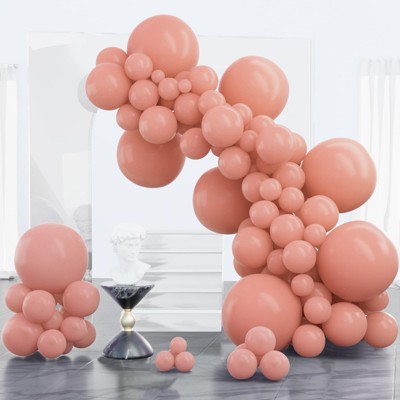 PartyWoo Balloons Blush Pink Salmon 18 12 10 5 Inch 100 pcs
