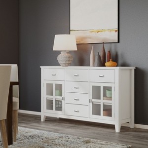 NicBex Modern 2-Doors Sideboard,Kitchen Storage Cabinets with 6 Drawers and 2 Glass Doors for Kitchen and Dining Room - 1 of 4