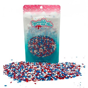 Sprinkle Me This - Patriotic Stars & Stripes – Red, White & Blue Patriotic Jimmies & Stars Sprinkles - 1 of 4