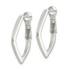 Black Bow Jewelry Geometric Hoop Earrings in Sterling Silver - 30mm (1 1/8 Inch) - 2 of 4