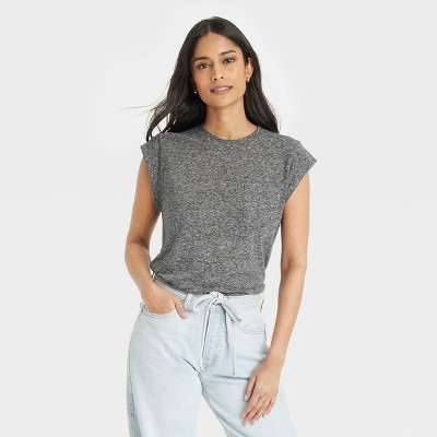 Women's Linen Short Sleeve T-Shirt - Universal Thread™