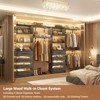 Aheaplus Closet System with 8 Drawers, Walk-in Wardrobe Organizer with 4 Hanging Rods - 2 of 4
