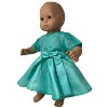 Doll Clothes Superstore Mint Green Party Dress Fits 15-16 Inch Baby Dolls - image 3 of 4