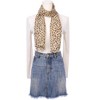 INSPIRE CHIC Women's Leopard Printed Chiffon Square/Long Lightweight Soft Sheer Neck Scarves 1Pc - 2 of 4