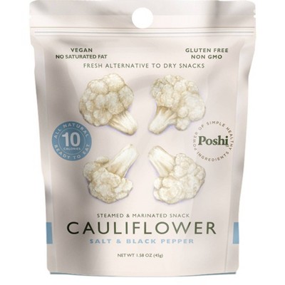 Poshi Gluten Free and Vegan Freshly Marinated Cauliflower with Salt & Black Pepper - 1.58oz