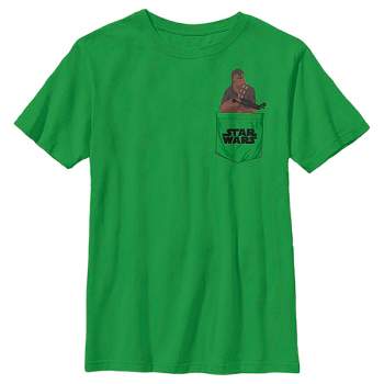 Boy's Star Wars: The Empire Strikes Back Chewbacca Faux Pocket Logo T-Shirt