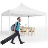 Acekool 10x10 Pop Up Canopy, Heavy Duty Waterproof Gazebo with Wheeled Bag, UV Resistant for Outdoor Events, Patio, Camping, Backyard, Black - 2 of 4