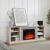 NicBex TV Stand for 75 Inch TV with 6 Open Storage Space,TV Entertainment Center with 23 Inch Fireplace Insert,TV Console Table for Living Room - 2 of 4