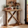 Hommoo 41.3" Farmhouse Wood Console Table, Narrow Entryway Sofa Table - 3 of 4