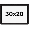 PosterPalooza | Modern Shadow Box 1" Depth Black Picture Frame - UV Acrylic, Backing Board, Hanging Hardware - 2 of 4