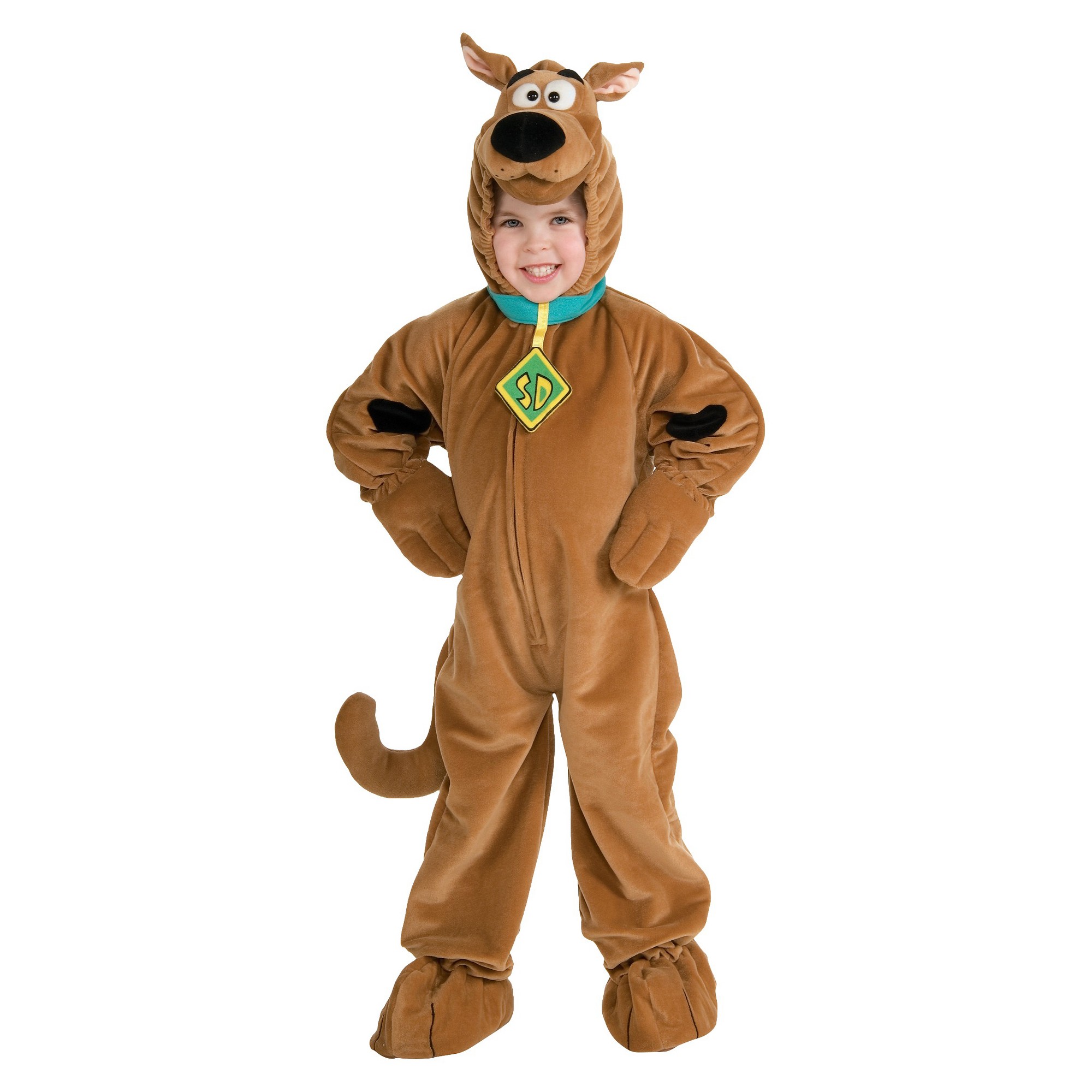 Halloween Toddler Boy Deluxe Scooby Doo Costume 2T-4T, Men's, Size: Small, Clear