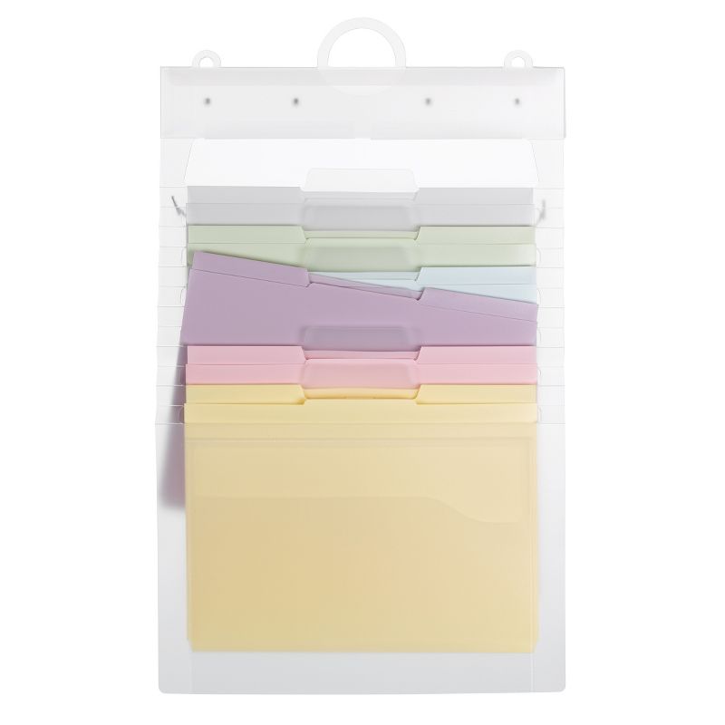 Smead Cascading Wall Organizer Gen 2, 6 Pockets, Letter Size, Pastel (92064), 5 of 6