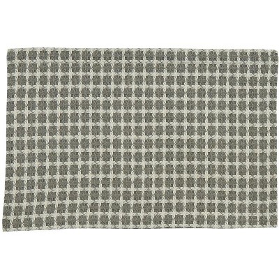 Park Designs Crossings Set of 4 Placemats Gray Stripe - Yarn 13'' x 19''