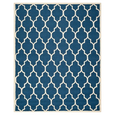 6'X9' Geometric Area Rug Navy/Ivory - Safavieh