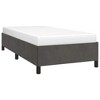 vidaXL Twin Bed Frame, Velvet Upholstered Platform Bed Frame, Dark Gray, No Mattress - 2 of 4