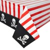 Juvale 3 Pack Plastic Pirate Tablecloth for Kids Birthday, Halloween Party Decorations, 54x108 In - 3 of 4