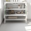 Mshliw 36" Bathroom Vanity with Ceramic Sink, Adjustable Shelf, Open Shelf, Solid Wood Legs & Soft-Close Hinges - 2 of 4