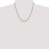Black Bow Jewelry 2.5mm 14k Yellow Gold Classic Solid Rope Chain Necklace - 2 of 4