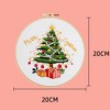 20cm/7.9in Christmas Theme Embroidery Starter Kit with Instructions, Cross Stitch Set for Women Hobbies Adults Craft Lovers and Beginners - 3 of 4