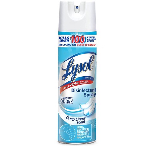 Lysol Disinfectant Crisp Linen Spray - 19oz - image 1 of 4