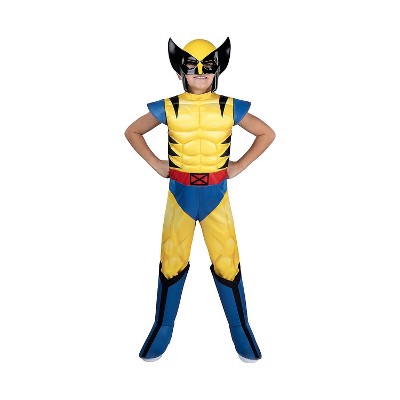 Marvel Kids' X Men '97 Wolverine Halloween Costume Jumpsuit 2pc