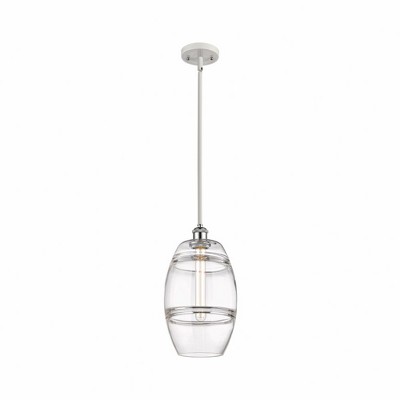 Vaz - 1 Light Stem Hung Mini Pendant In Industrial Style-9.88 Inches Tall and 8 Inches Wide