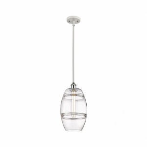 Vaz - 1 Light Stem Hung Mini Pendant In Industrial Style-9.88 Inches Tall and 8 Inches Wide - 1 of 1