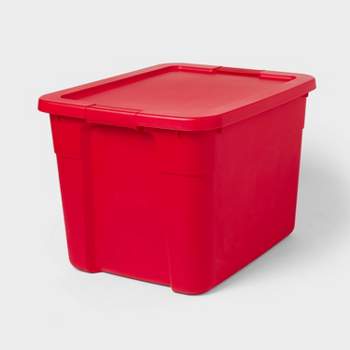 20gal Latching Storage Tote Red - Brightroom™