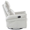 Rocking Recliner Chair 360 Swivel Nursery Rocking Chair Glider Chair Modern Small Rocking Swivel Recliner Chair - 4 of 4