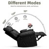 Recliner Chair Oversized Reclining Sofa, Manual Recliner for Adults, 1.5X Sponge Filling, Ergonomic Single Sofa, Cup Holders, for Living Room - 3 of 4