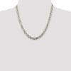 Black Bow Jewelry Men's 6mm, Sterling Silver, Solid Byzantine Chain Necklace - 2 of 4